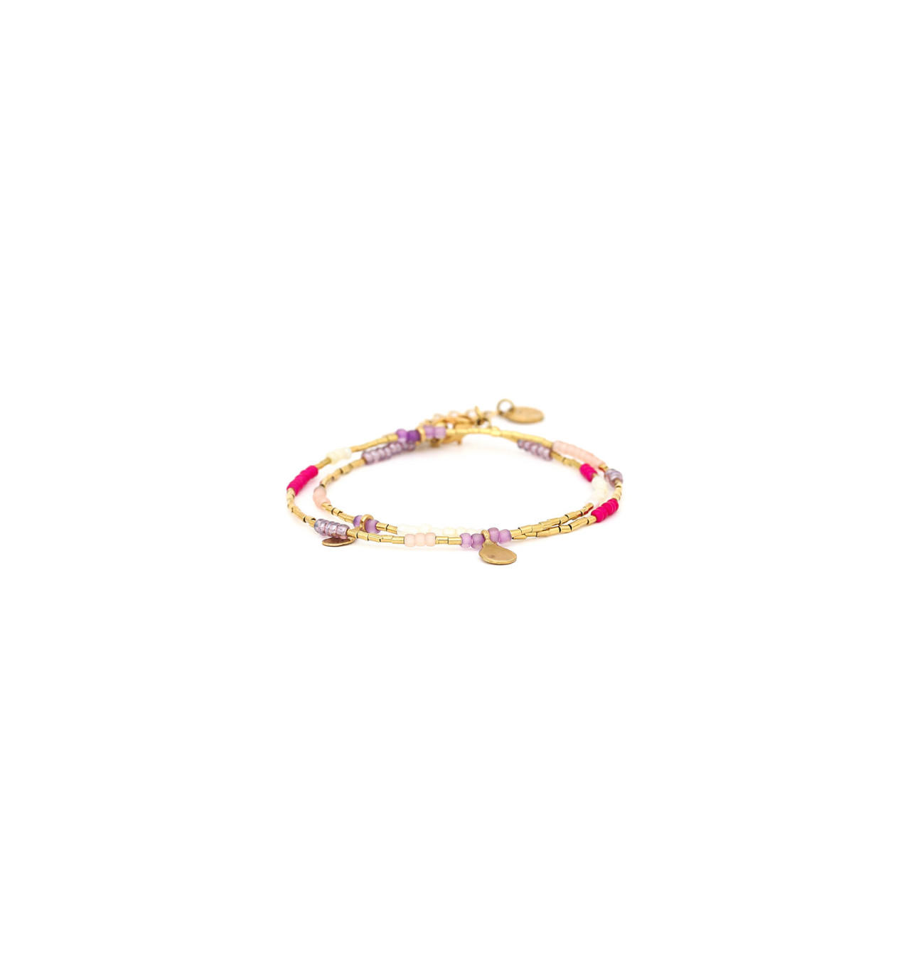 franck herval-estelle-bracelet-ajustable 2 rangs-bijoux totem.