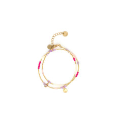 franck herval-estelle-bracelet-ajustable 2 rangs-bijoux totem.