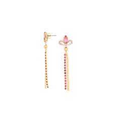 franck herval-Irene-boucles d'oreilles-longues strass-bijoux totem.