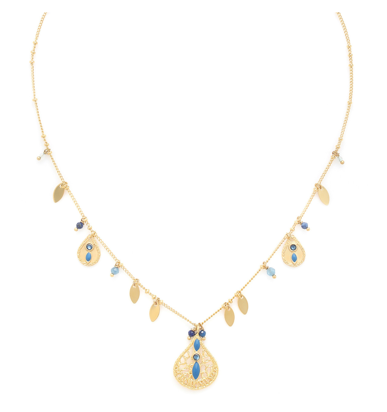franck herval-naomie-collier-multi pampilles-bijoux totem.