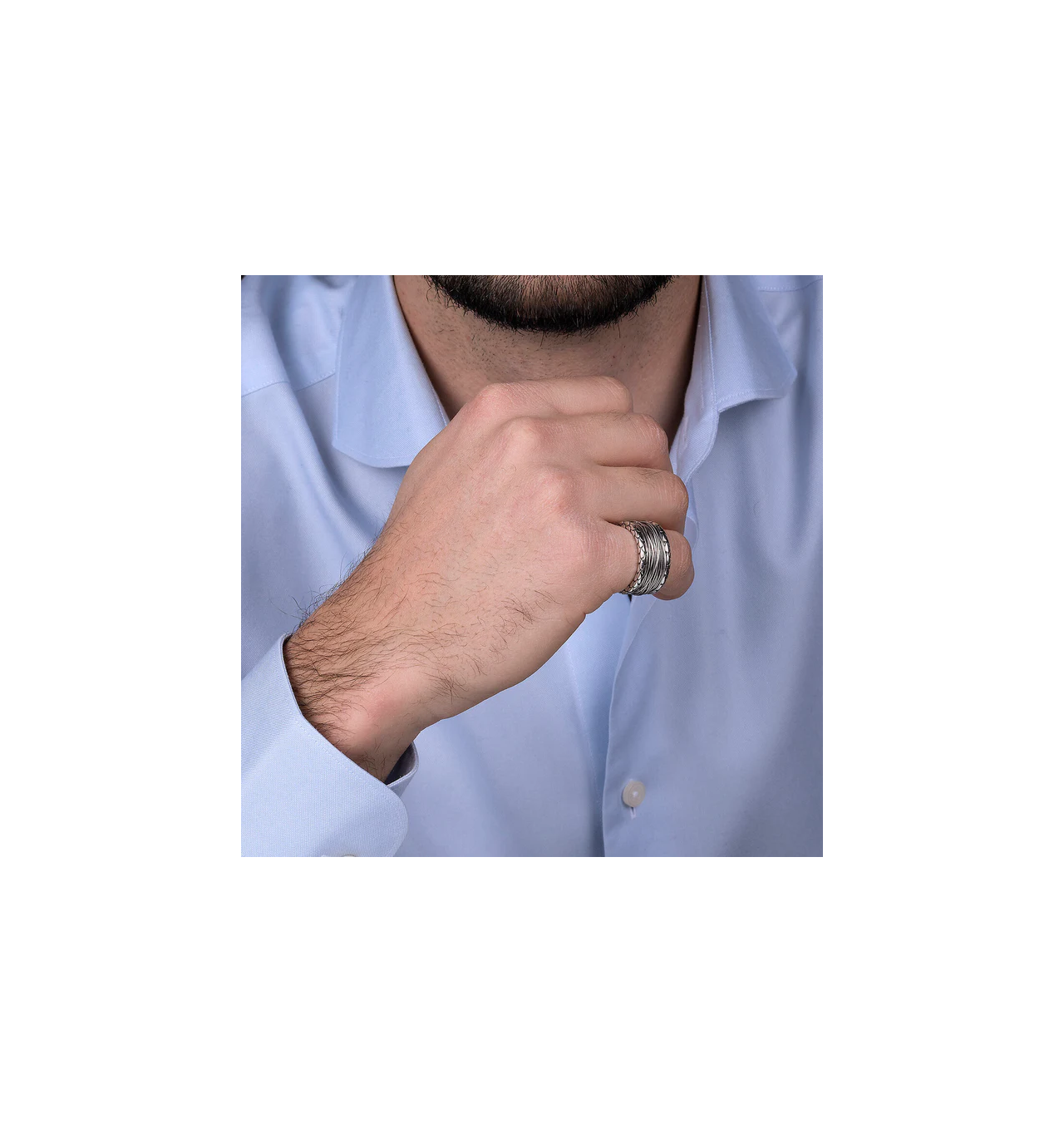 albert m-bague-homme-argent-bijoux totem