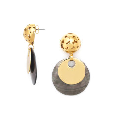 ori tao bijoux-disco-boucles d'oreilles-nacre noire-bijoux-totem