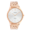 oozoo-montre-femme-acier-ronde-doré rose-bijoux totem