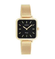 oozoo-montre-femme-acier-carré-acier-doré-bijoux totem