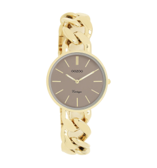 oozoo-montre-femme-acier-rond-doré-bijoux totem