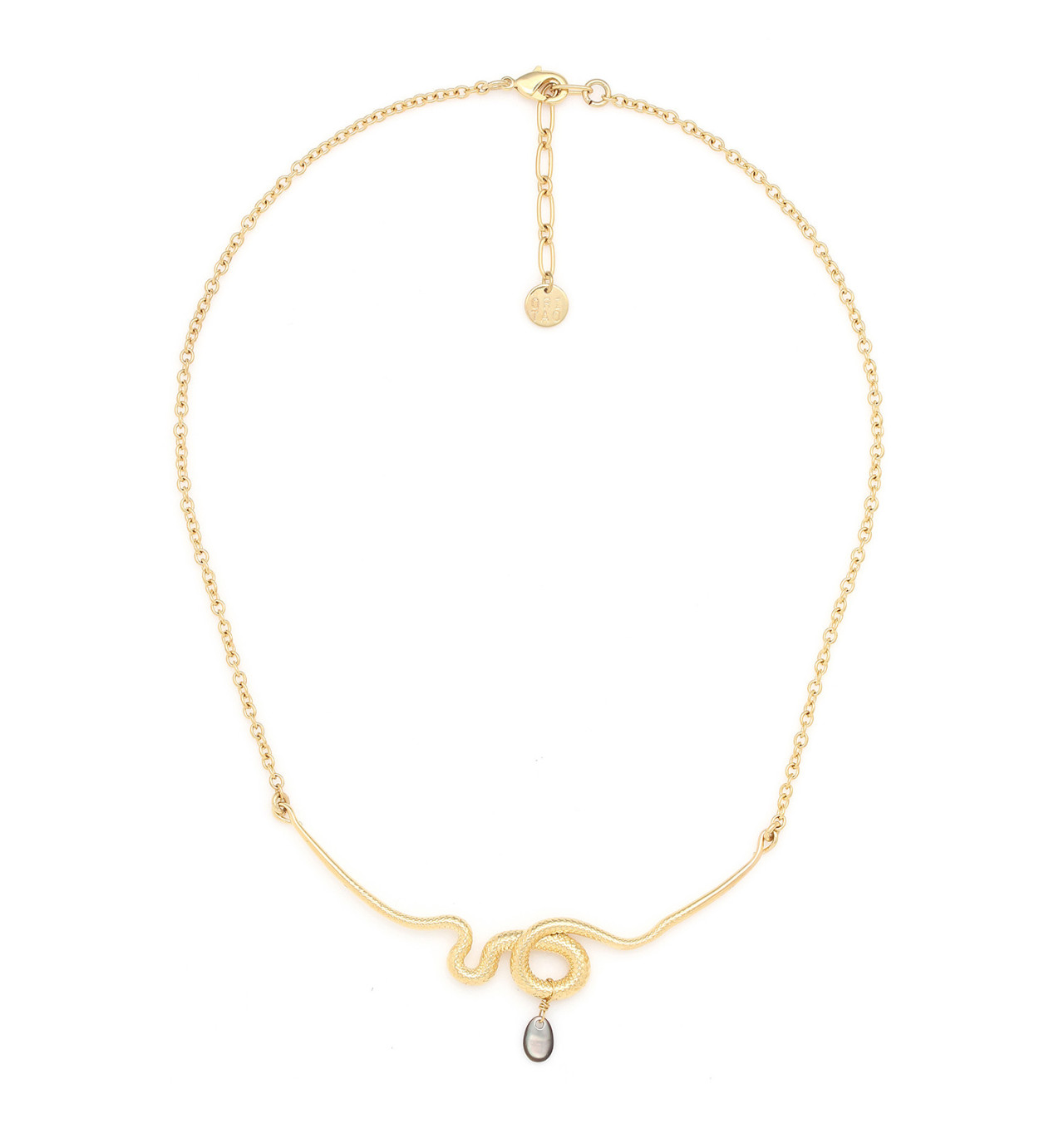 ori tao bijoux-venin-collier-court doré-bijoux-totem.