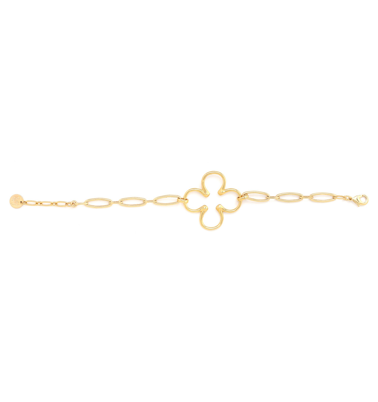 ori tao bijoux-clover-bracelet-fantaisie-doré-bijoux-totem.