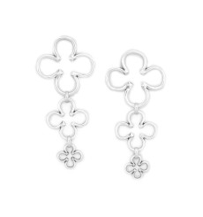 ori tao bijoux-clover-boucles d'oreilles-argentées-bijoux-totem