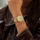 cluse-minuit-date-montre-femme-acier-doré-bijoux totem