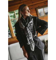 shanna-billie-foulard-noir, gris, blanc-bijoux totem