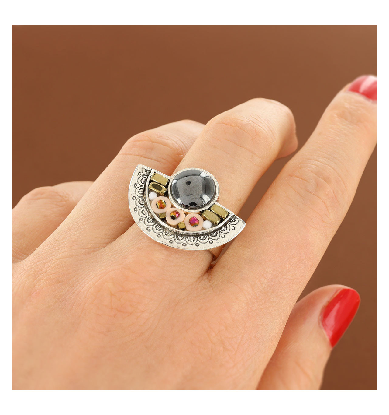 taratata-bijoux-vanille-bague-fantaisie-réglable-bijoux totem