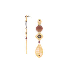 franck herval-romy-boucles d'oreilles-longues-bijoux totem.