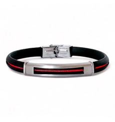 elden-paris-bracelet homme-acier-caoutchouc-cordon-bijoux-totem