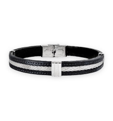 elden-paris-will-bracelet homme-acier-cuir-noir-bijoux totem