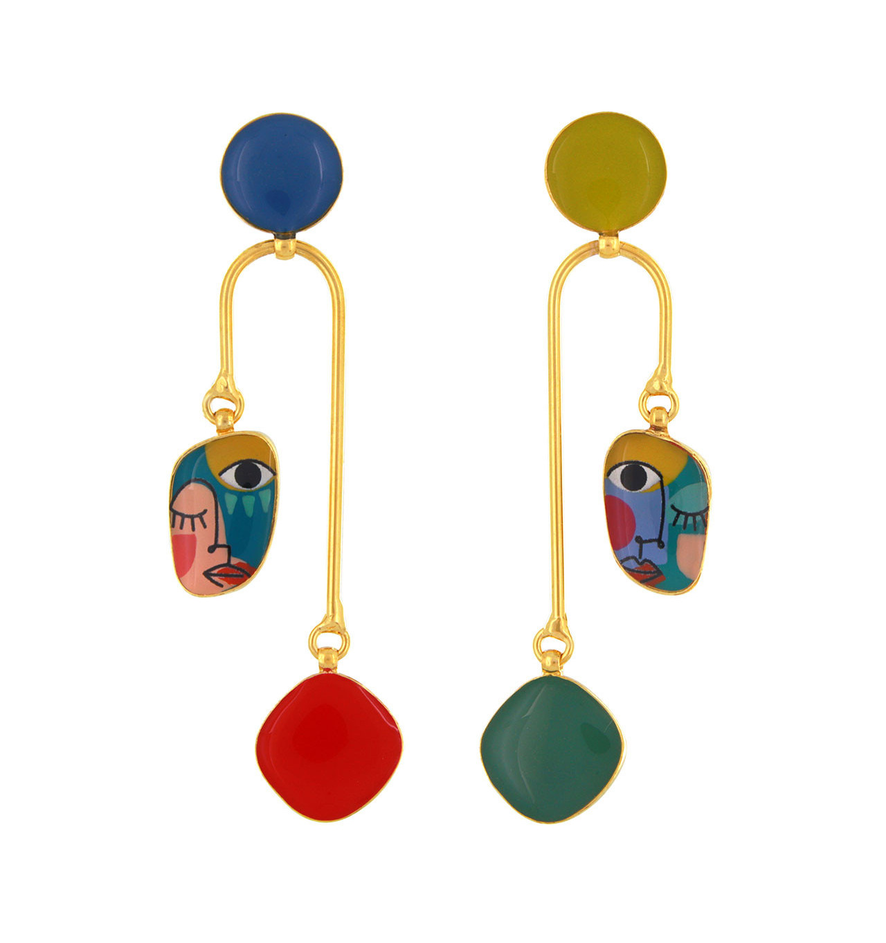 taratata-bijoux-abstract-boucles d'oreilles-asymétriques-bijoux-totem