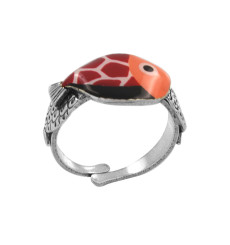 taratata-bijoux-océan-bague-ajustable-poisson-rouge-bijoux-totem