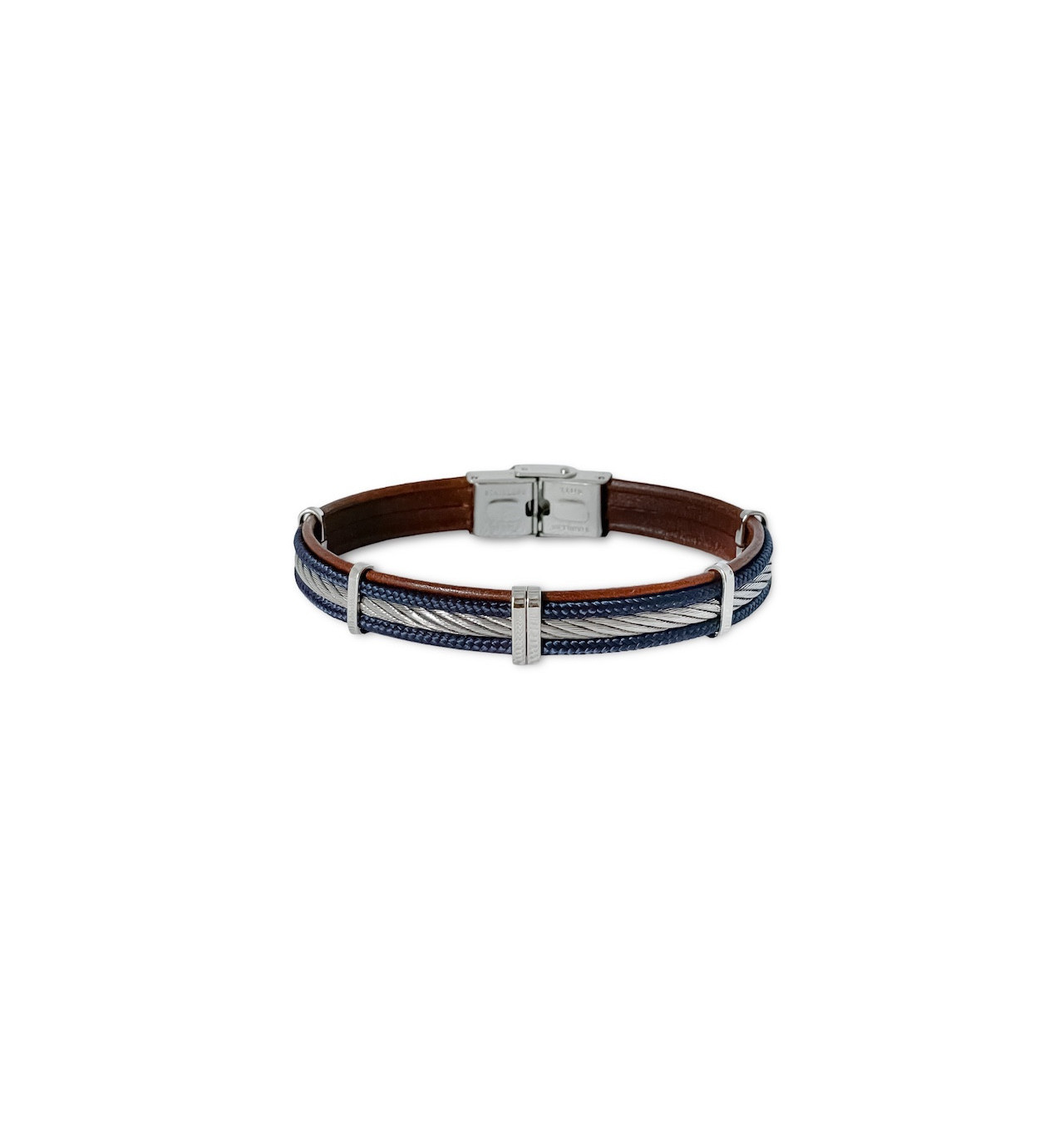 elden-paris-martin-bracelet homme-acier-cuir-marron-bijoux-totem