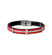 elden-paris-martin-bracelet homme-acier-cuir-noir-bijoux-totem