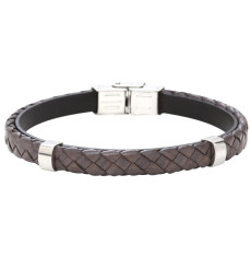 elden-paris-everyday-dark-bracelet homme-acier-cuir-gris-bijoux-totem