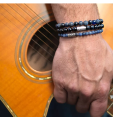 rebel-and -rose-blue rocks-bracelet-extensible-homme-bijoux-totem.