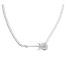 doriane-bijoux-collier-guitare-chaine-gourmette-argent 925-étoile-bijoux-totem.