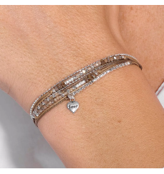 doriane-bijoux-cœur love-marron-bracelet-argent-2 tours-bijoux-totem.