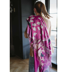 shanna-flo-foulard-brun-fuchsia-marine-doré-bijoux-totem