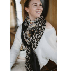 shanna-france-foulard-noir-camel-doré-bijoux-totem