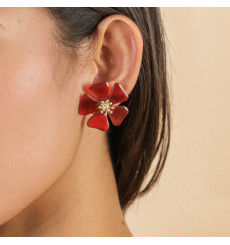 nature bijoux-hibiscus-boucles d'oreilles-fleurs-bijoux totem.