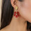 nature bijoux-hibiscus-boucles d'oreilles-top nacre-bijoux totem.