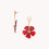 nature bijoux-hibiscus-boucles d'oreilles-top nacre-bijoux totem.