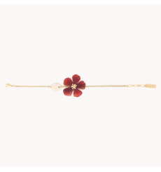 nature bijoux-hibiscus-bracelet-ajustable-petite-fleur-bijoux totem.