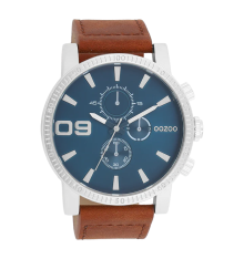 oozoo-montre-homme-acier-cuir-bijoux totem