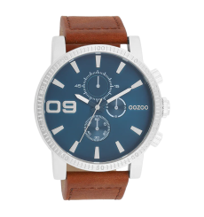 oozoo-montre-homme-acier-cuir-bijoux totem