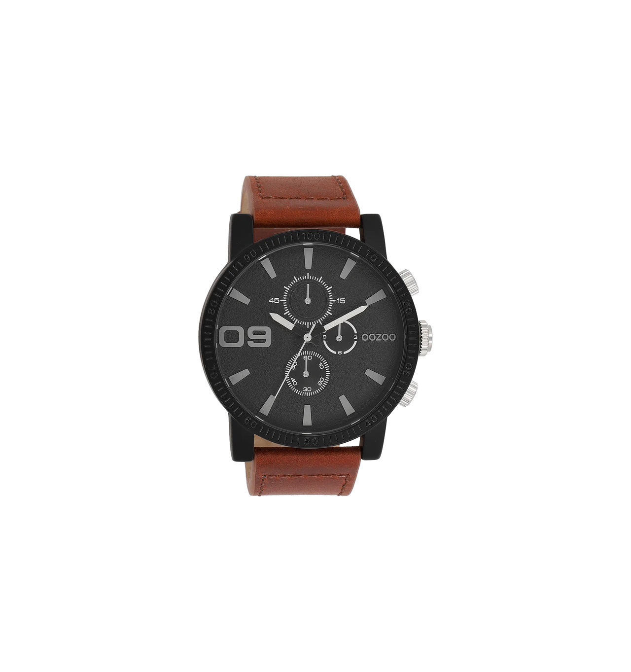 oozoo-montre-homme-acier-cuir-bijoux totem