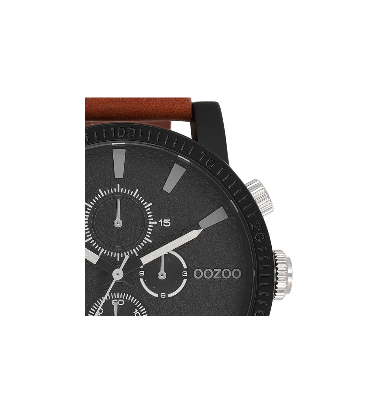 oozoo-montre-homme-acier-cuir-bijoux totem