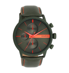 oozoo-montre-homme-acier-cuir-bijoux totem