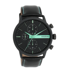 oozoo-montre-homme-acier-cuir-bijoux totem