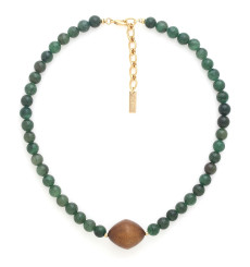 nature bijoux-aventurine-collier-court-bijoux totem.