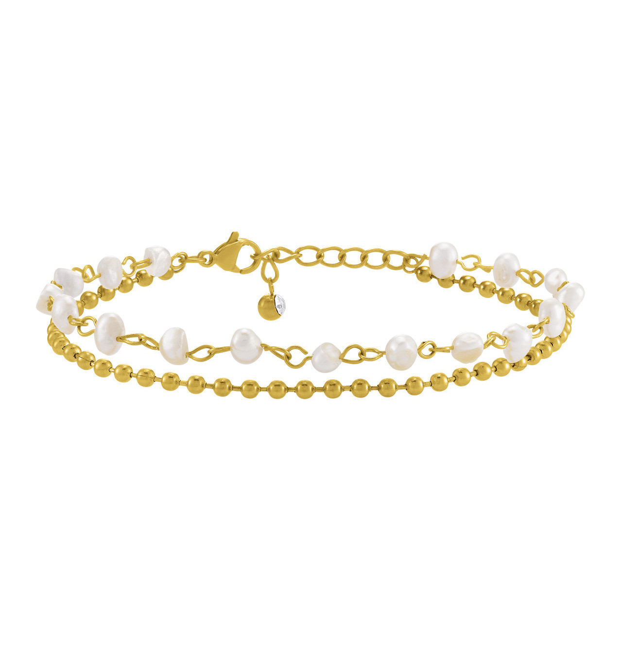 numéro-3-bracelet-ajustable-acier-doré-perle-bijoux-totem.
