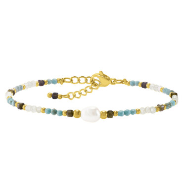 numéro-3-bracelet-ajustable-acier-doré-pierre-bijoux-totem.