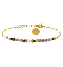 numéro-3-bracelet-ajustable-acier-doré-perle-bijoux-totem.