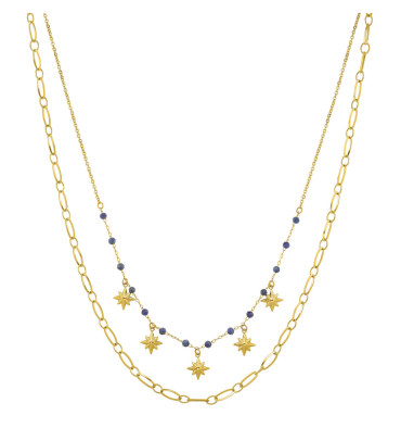 numéro-3-bijoux-collier-acier-doré-lapis-lazuli-bijoux-totem.