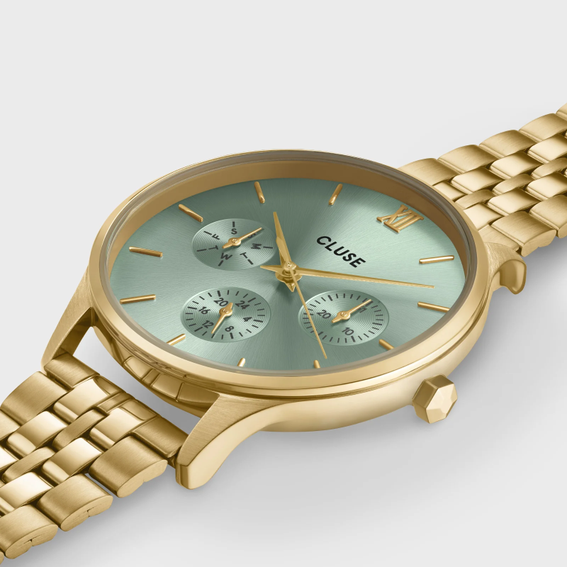 cluse-minuit-montre-femme-acier-doré-bijoux totem