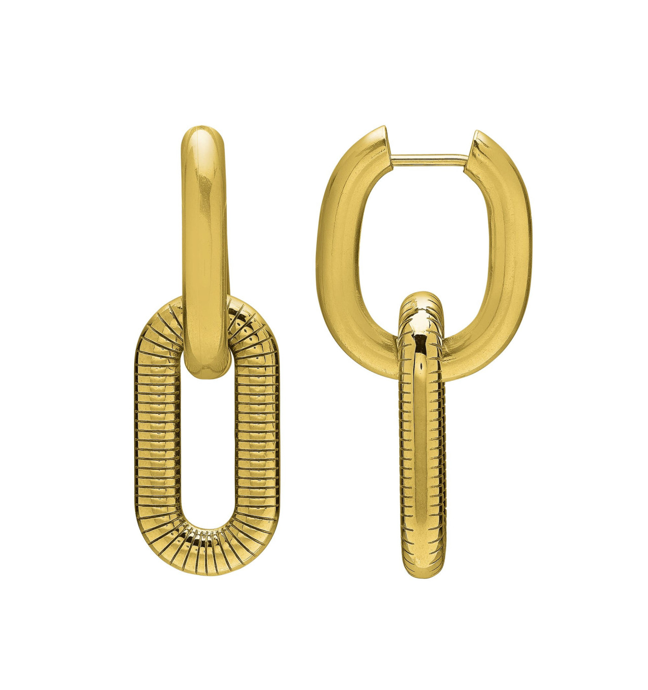 numéro-3-boucles d'oreilles-créoles-acier-doré-bijoux-totem.