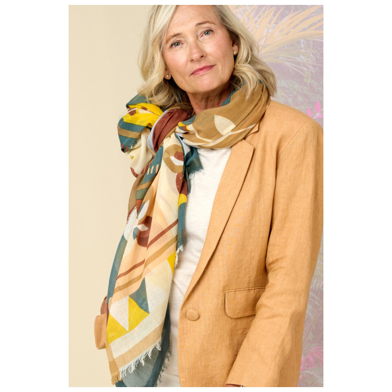 storiatipic-foulard-iliana-pêche-coton-bijoux-totem.