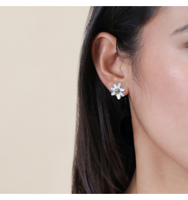 franck-herval-marguerite-boucles-d’oreilles-puces-bijoux-totem.