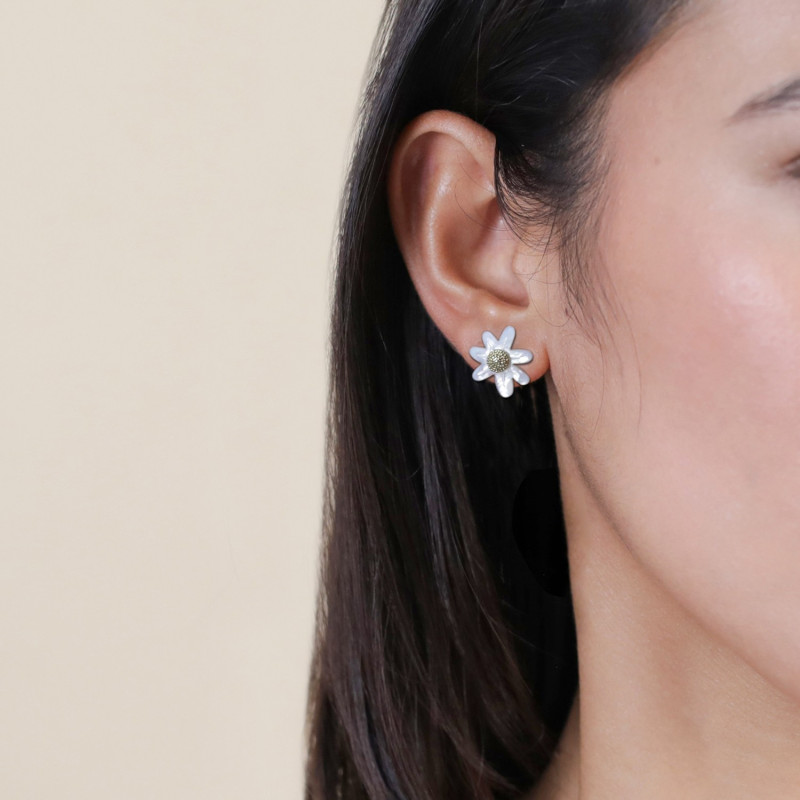 franck-herval-marguerite-boucles-d’oreilles-puces-bijoux-totem.