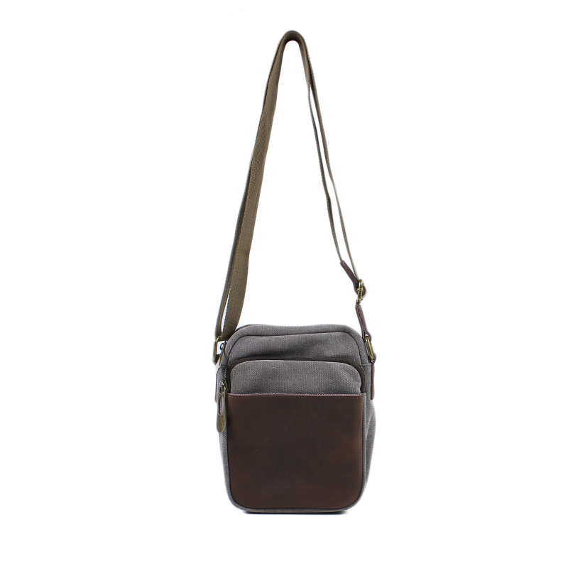 zede paris-chatelet-gris-mixte-sac-cuir-toile-bijoux totem.