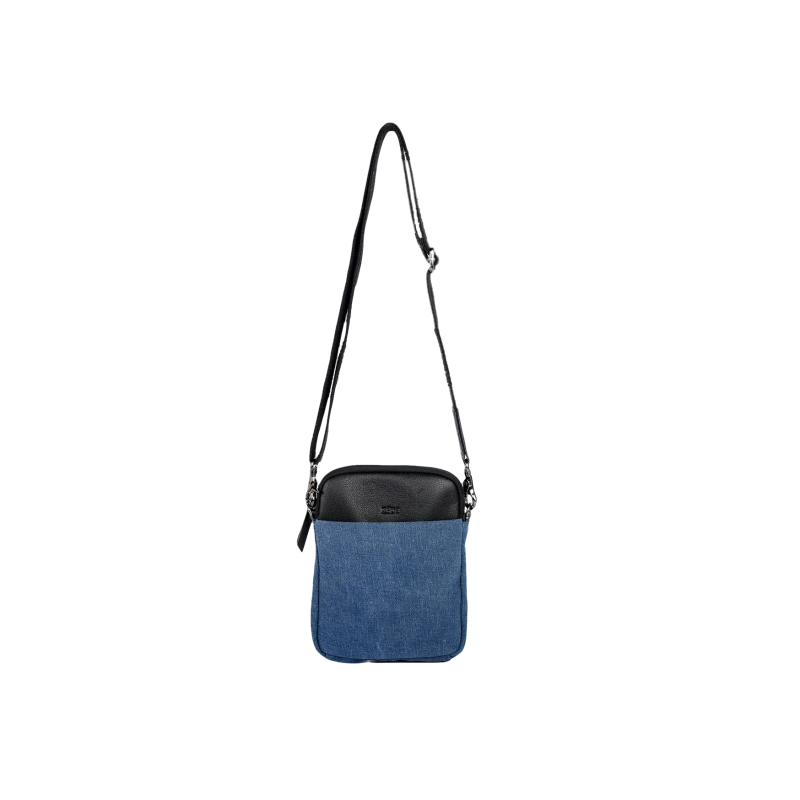 zede paris-cité-bleu-mixte-sac-cuir-toile-bijoux totem.